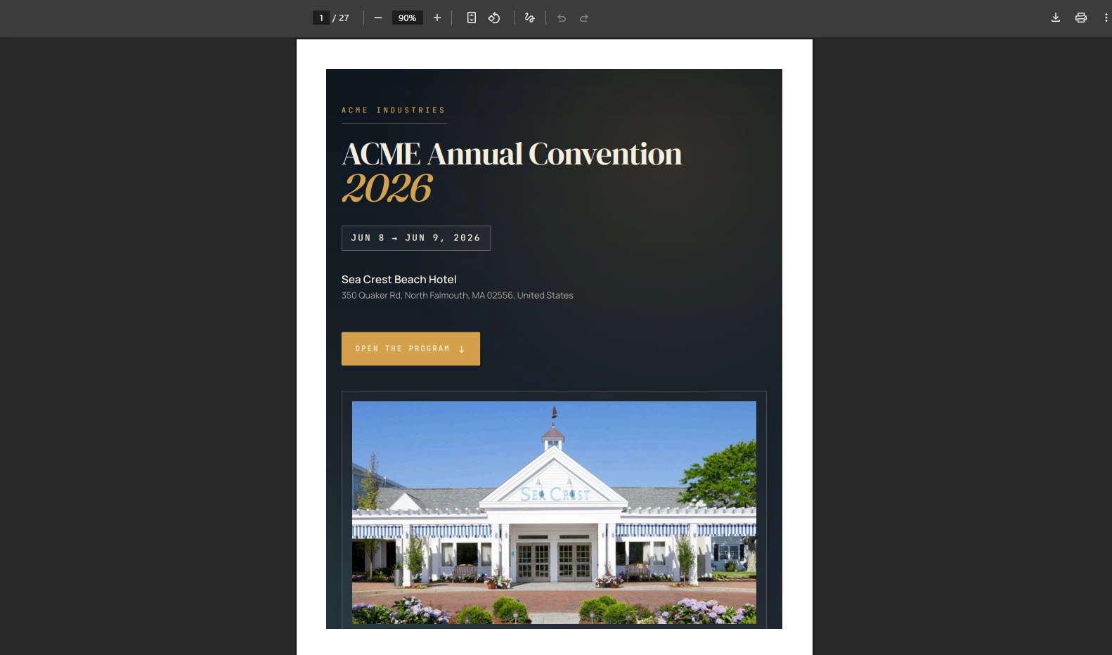 PDF brochure preview